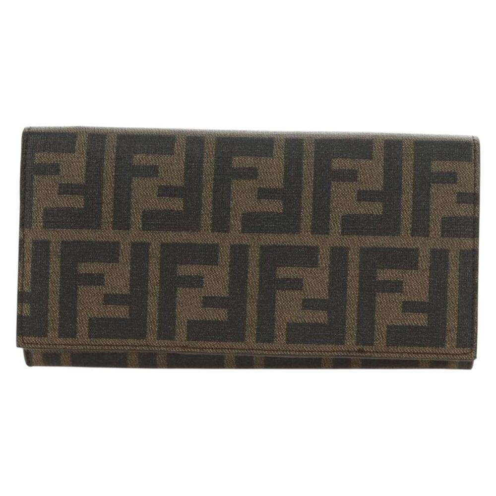 Fendi Zucca Long Wallet Black
